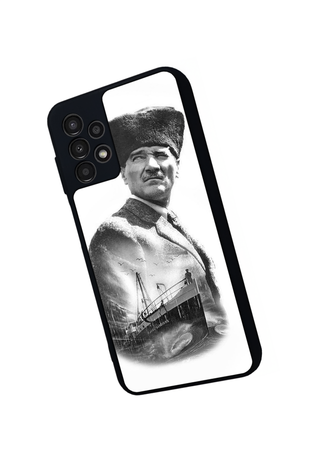 Samsung Galaxy A23 Uyumlu Mustafa Kemal Ataturk Tasarımlı Glossy Premium Kılıf