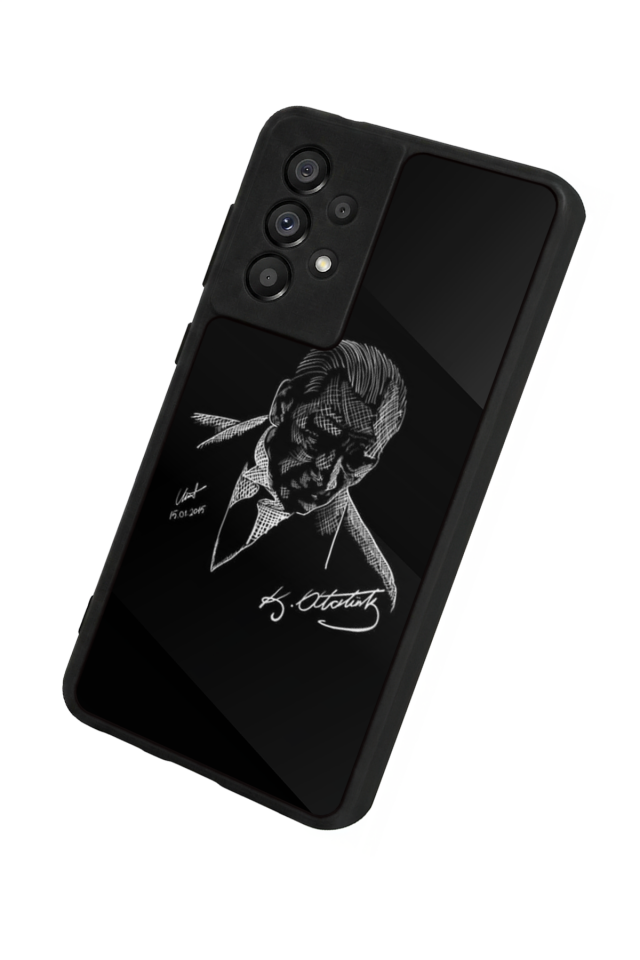 Samsung Galaxy A73 Uyumlu Mustafa Kemal Ataturk Tasarımlı Glossy Premium Kılıf