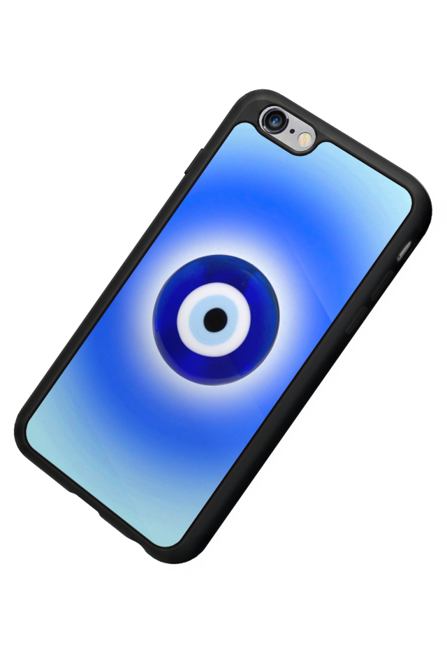 iPhone 6 Plus Uyumlu Nazar Tasarımlı Glossy Premium Kılıf