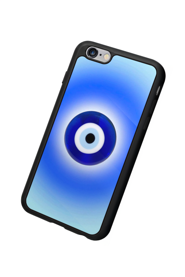 iPhone 6 Plus Uyumlu Nazar Tasarımlı Glossy Premium Kılıf