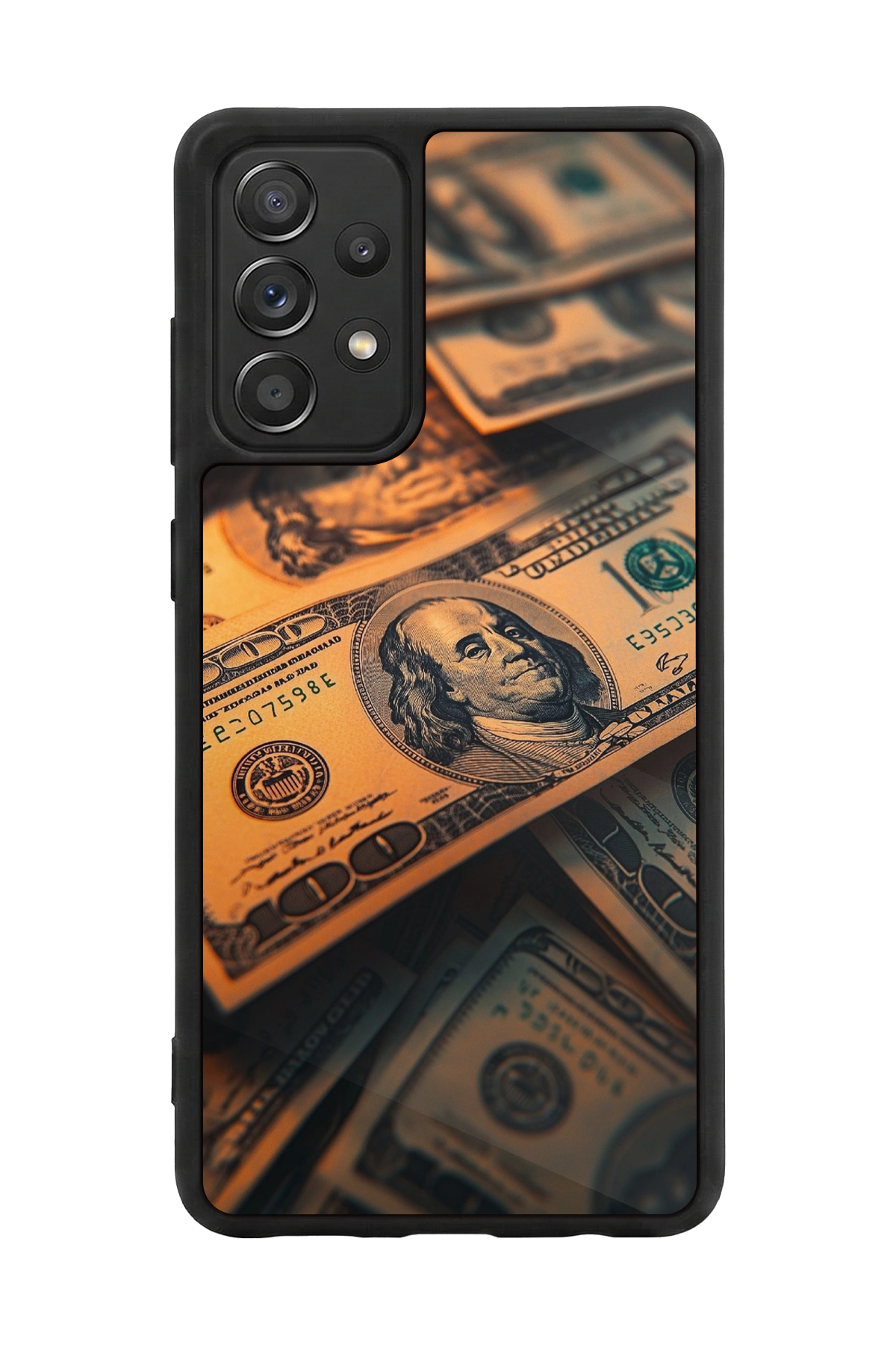 Samsung Galaxy A72 Uyumlu Para Tasarımlı Glossy Premium Kılıf