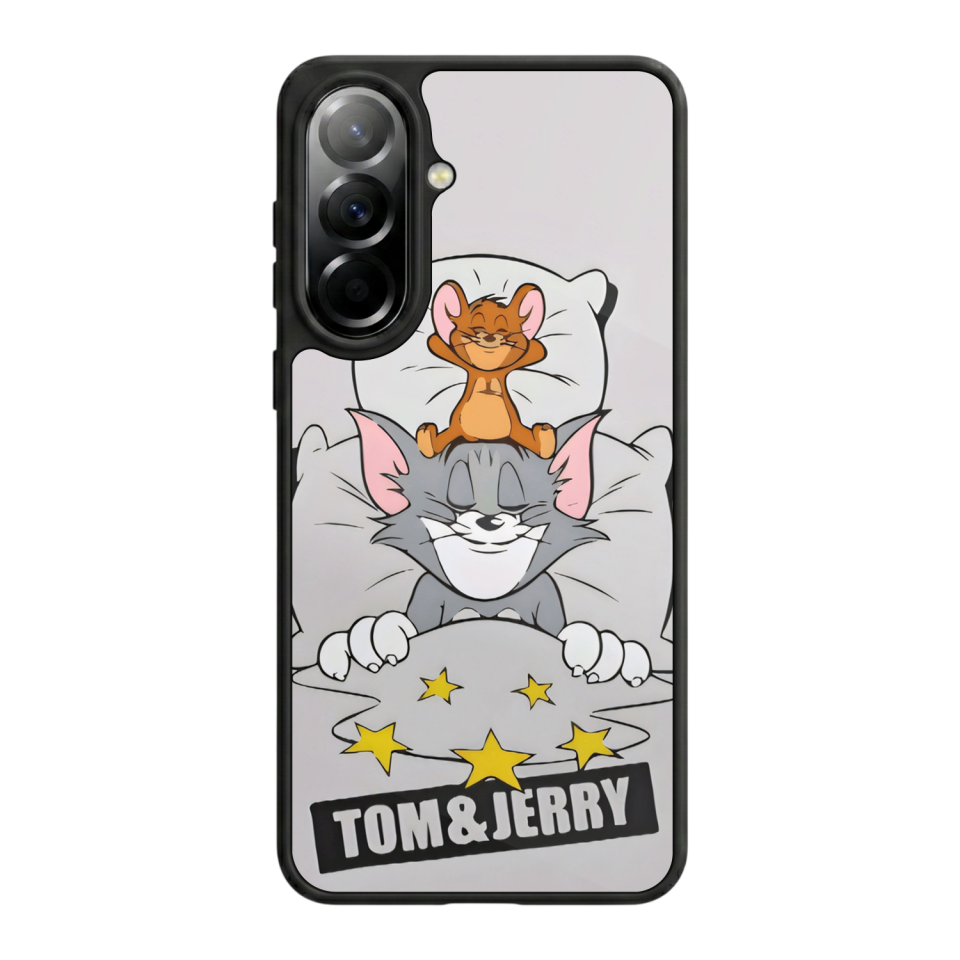 Samsung Galaxy A37 Uyumlu Tom And Jerry Tasarımlı Glossy Premium Kılıf
