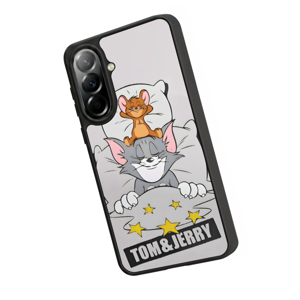 Samsung Galaxy A37 Uyumlu Tom And Jerry Tasarımlı Glossy Premium Kılıf