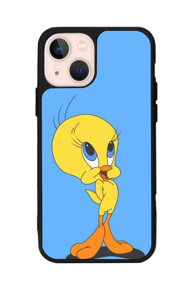 iPhone 13/14 Uyumlu Tweety Tasarımlı Glossy Premium Kılıf