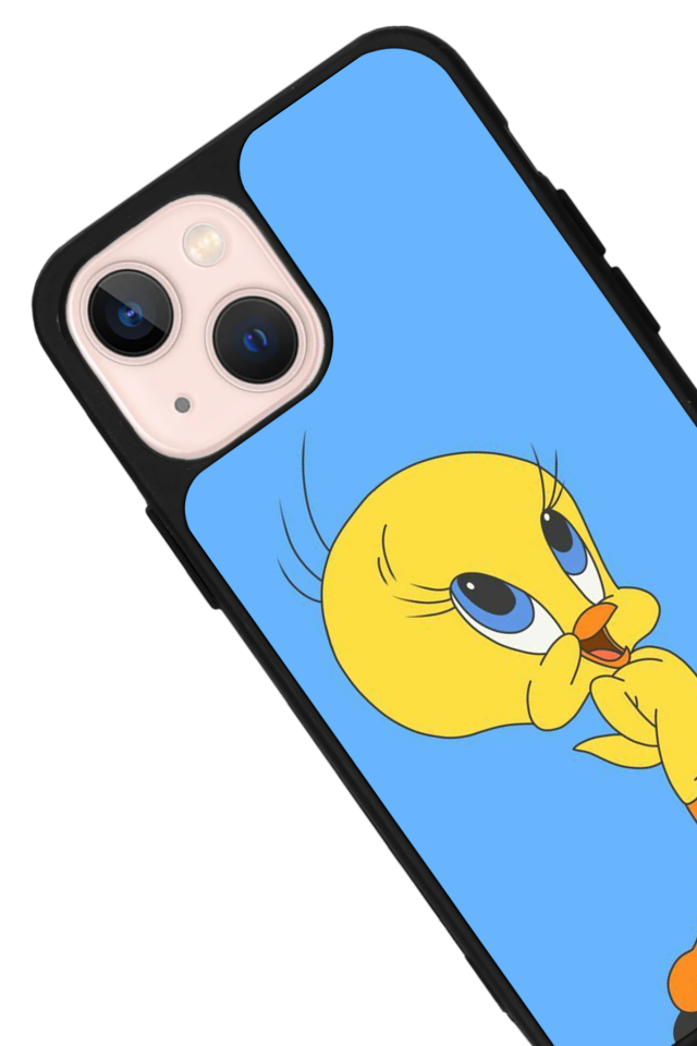 iPhone 13/14 Uyumlu Tweety Tasarımlı Glossy Premium Kılıf