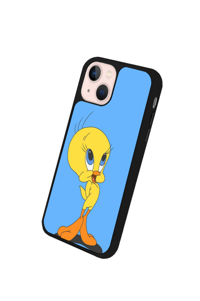iPhone 13/14 Uyumlu Tweety Tasarımlı Glossy Premium Kılıf