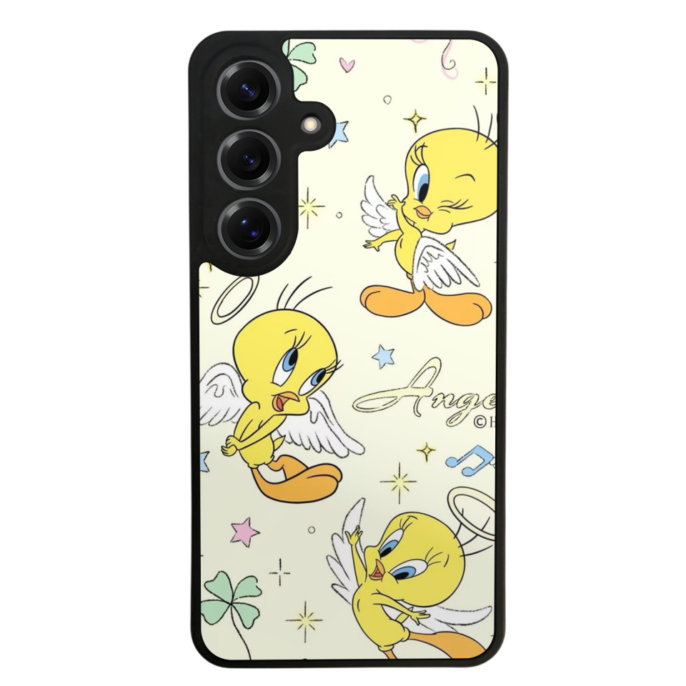 Samsung Galaxy S25 Uyumlu Tweety Tasarımlı Glossy Premium Kılıf