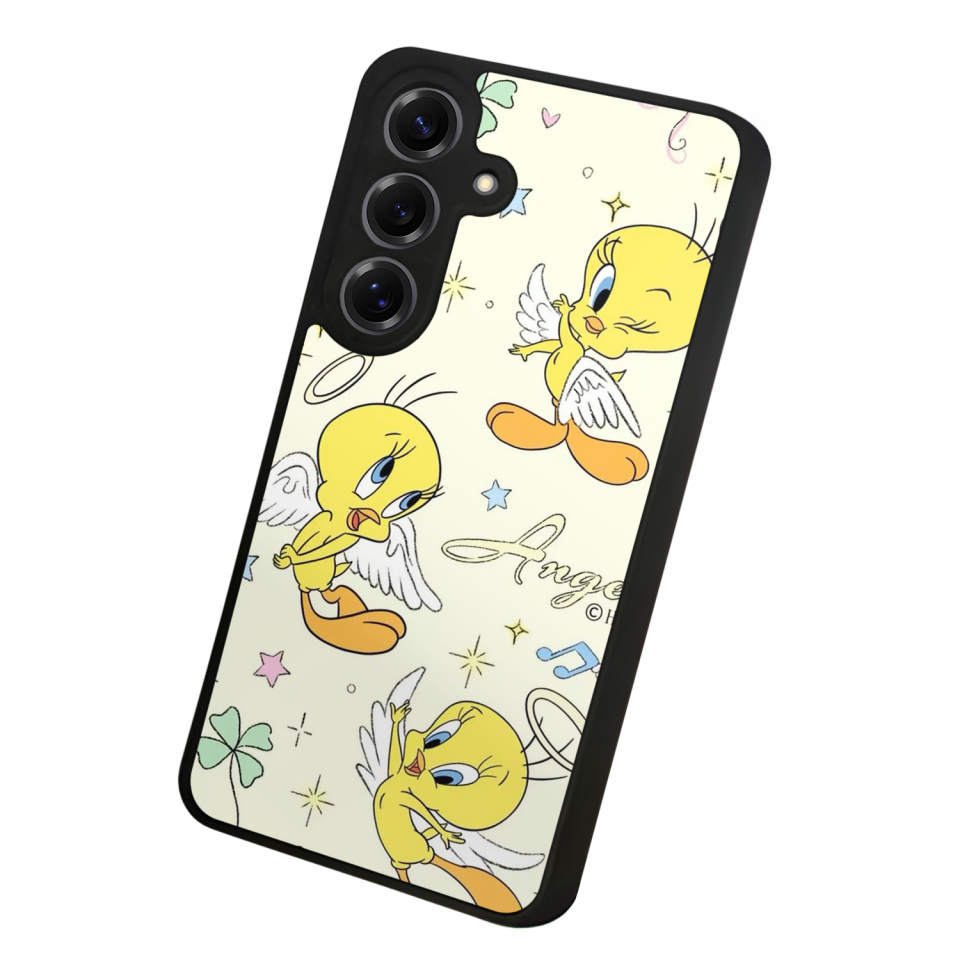 Samsung Galaxy S25 Uyumlu Tweety Tasarımlı Glossy Premium Kılıf