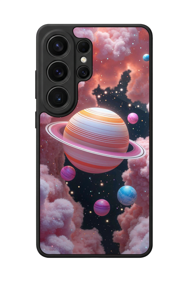 Samsung Galaxy S26 Ultra Uyumlu Uzay Tasarımlı Glossy Premium Kılıf