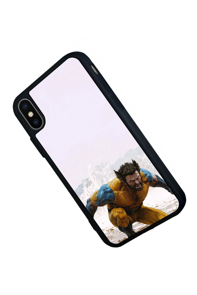 iPhone XS Max Uyumlu Wolverine Tasarımlı Glossy Premium Kılıf