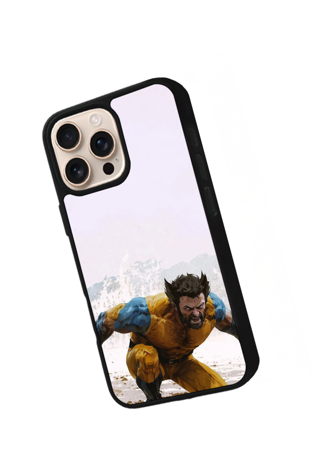 iPhone 15 Pro Max Uyumlu Wolverine Tasarımlı Glossy Premium Kılıf