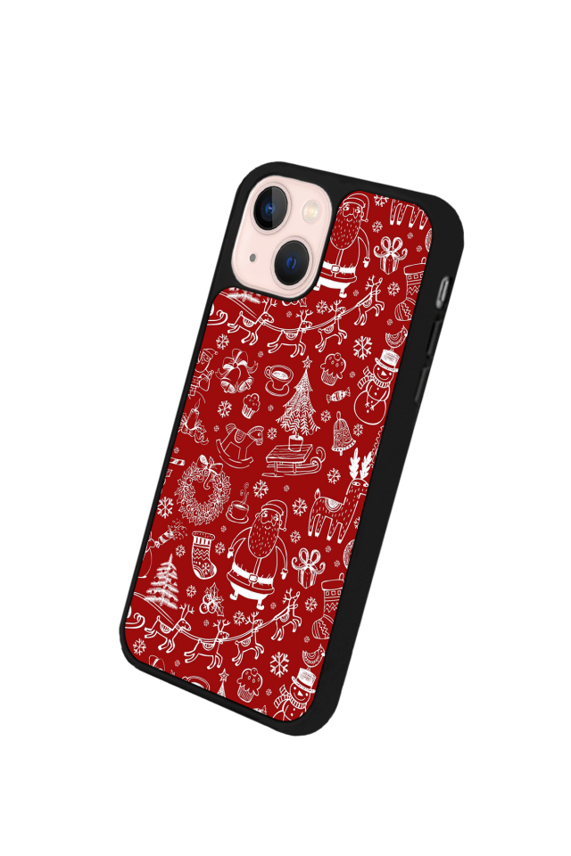 iPhone 15 Plus Uyumlu Yilbasi Christmas Tasarımlı Glossy Premium Kılıf