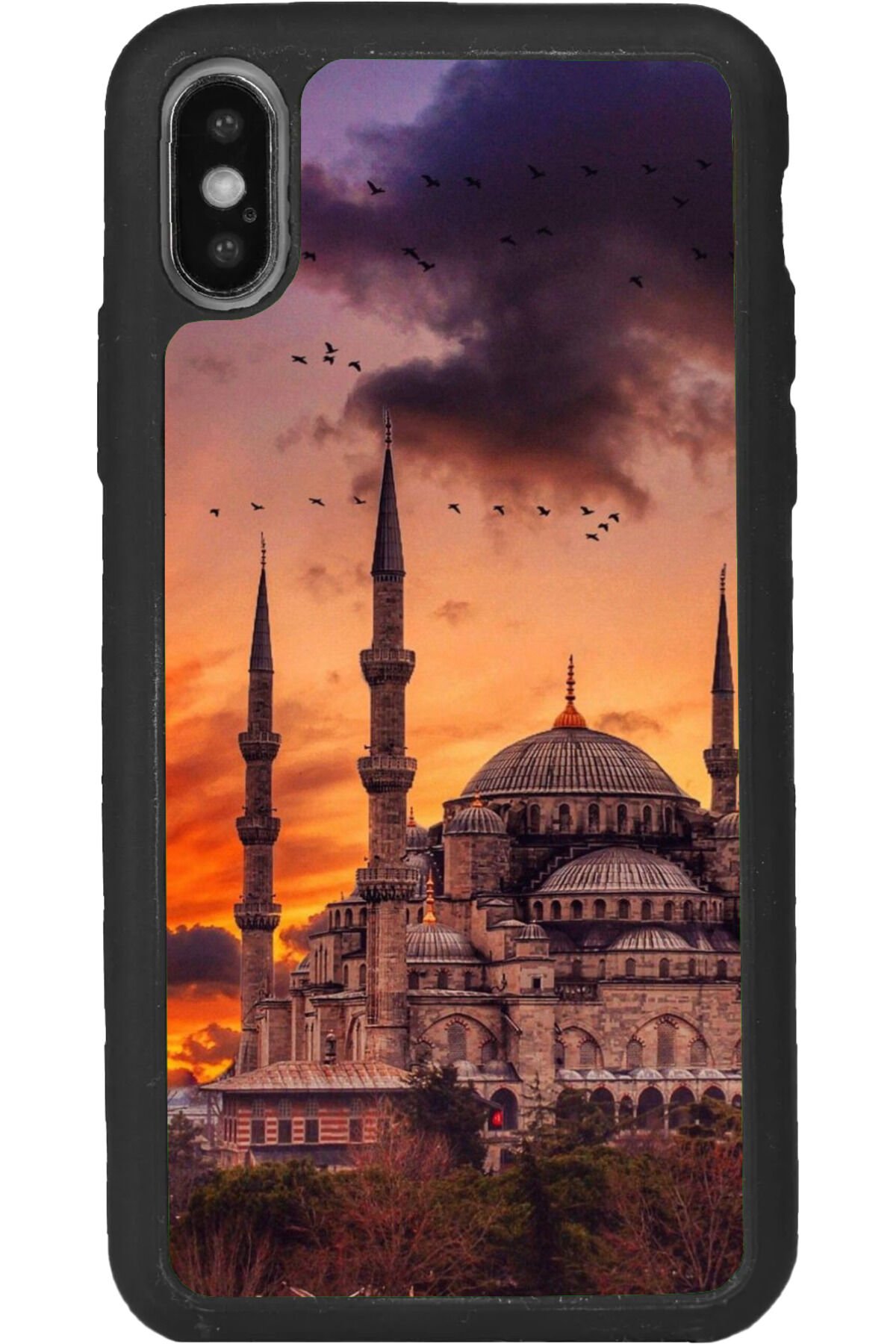iPhone XS Max Uyumlu Mat Siyah uyumlu Kılıf – Yumuşak Silikon, Koruyucu, Şok Emici Kapak
