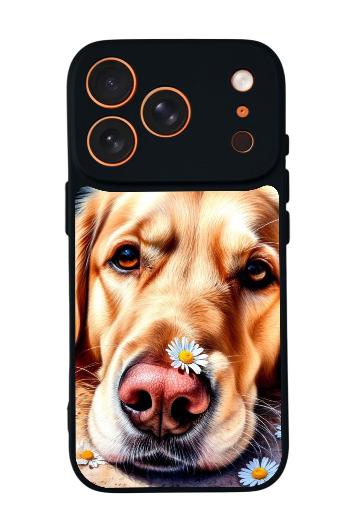 iPhone 17 Pro Max Uyumlu Golden Kopek Tasarımlı Glossy Premium Kılıf