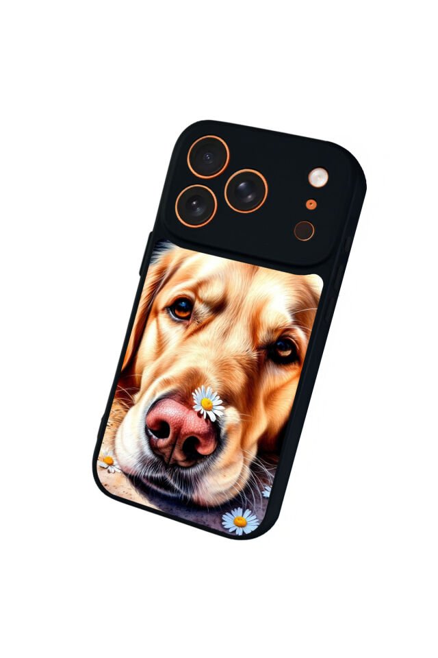 iPhone 17 Pro Max Uyumlu Golden Kopek Tasarımlı Glossy Premium Kılıf