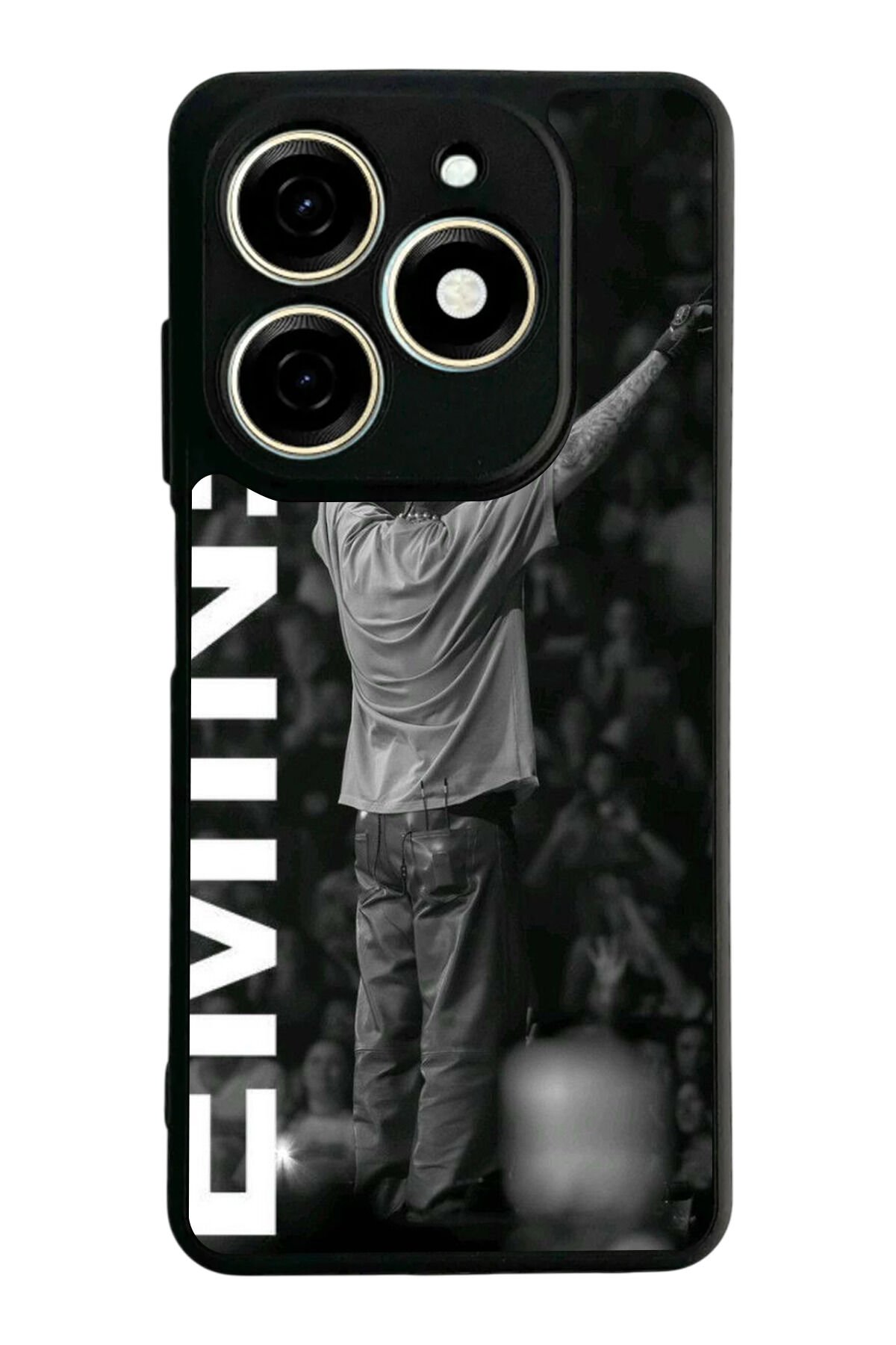 Infınıx Smart 8 Pro Uyumlu Eminem Tasarımlı Glossy Premium Kılıf