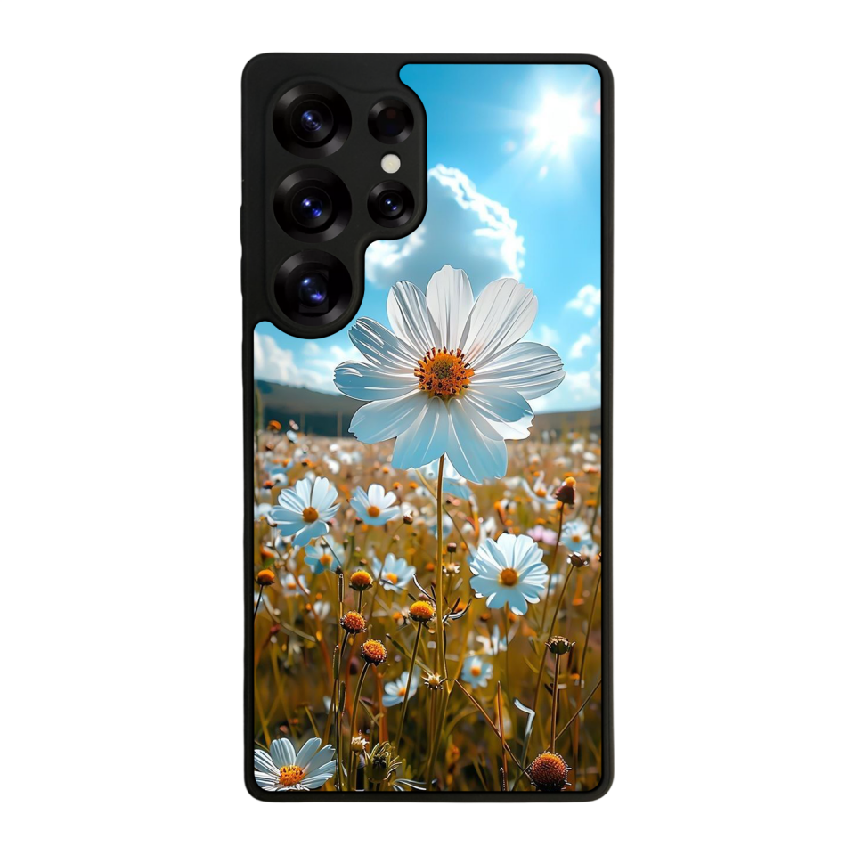 Samsung Galaxy S25 Ultra Uyumlu Cicek Tasarımlı Glossy Premium Kılıf