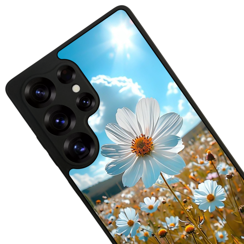 Samsung Galaxy S25 Ultra Uyumlu Cicek Tasarımlı Glossy Premium Kılıf