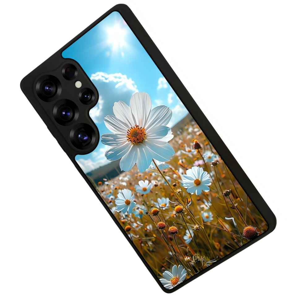 Samsung Galaxy S25 Ultra Uyumlu Cicek Tasarımlı Glossy Premium Kılıf