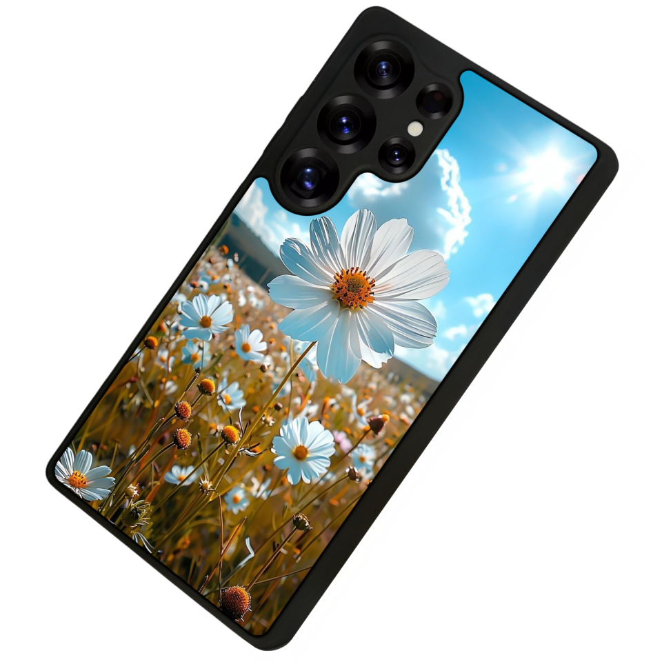 Samsung Galaxy S25 Ultra Uyumlu Cicek Tasarımlı Glossy Premium Kılıf