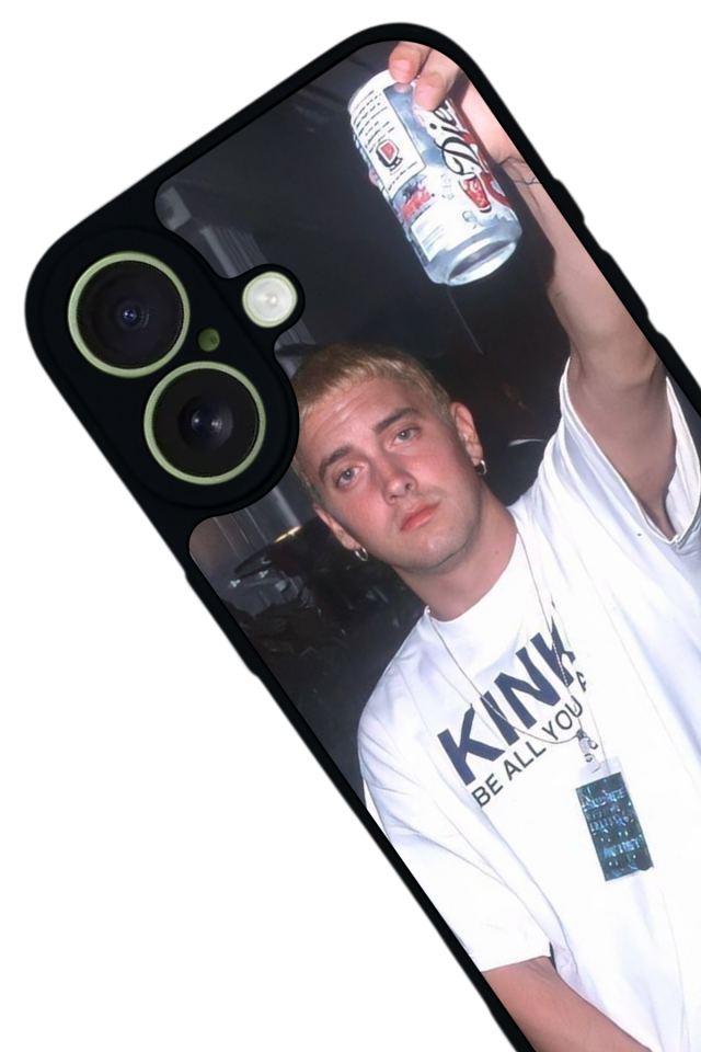 iPhone 17 Uyumlu Eminem Tasarımlı Glossy Premium Kılıf