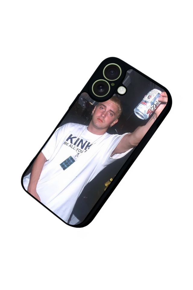 iPhone 17 Uyumlu Eminem Tasarımlı Glossy Premium Kılıf