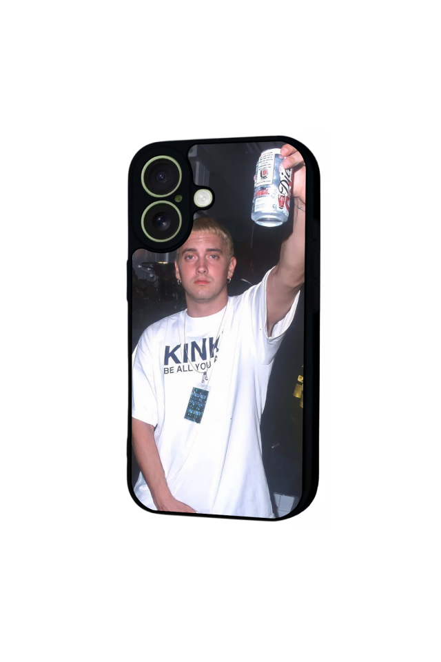 iPhone 17 Uyumlu Eminem Tasarımlı Glossy Premium Kılıf