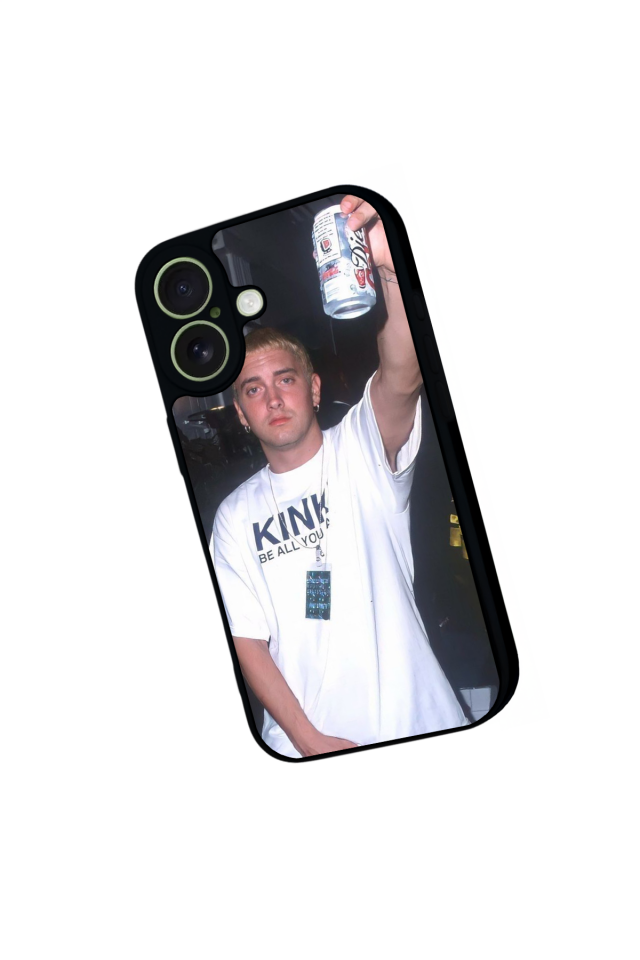 iPhone 17 Uyumlu Eminem Tasarımlı Glossy Premium Kılıf