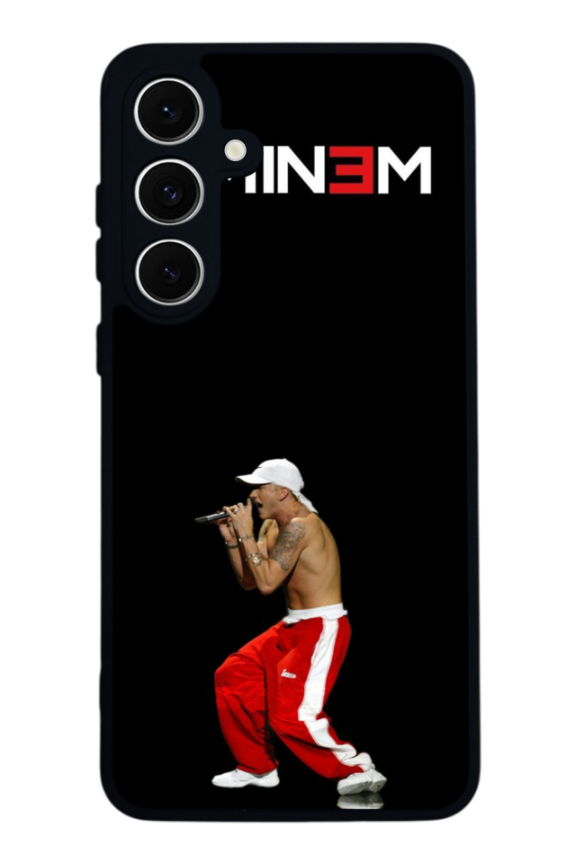 Samsung Galaxy S24 FE Uyumlu Eminem Tasarımlı Glossy Premium Kılıf