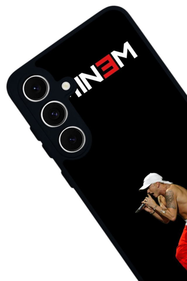 Samsung Galaxy S24 FE Uyumlu Eminem Tasarımlı Glossy Premium Kılıf