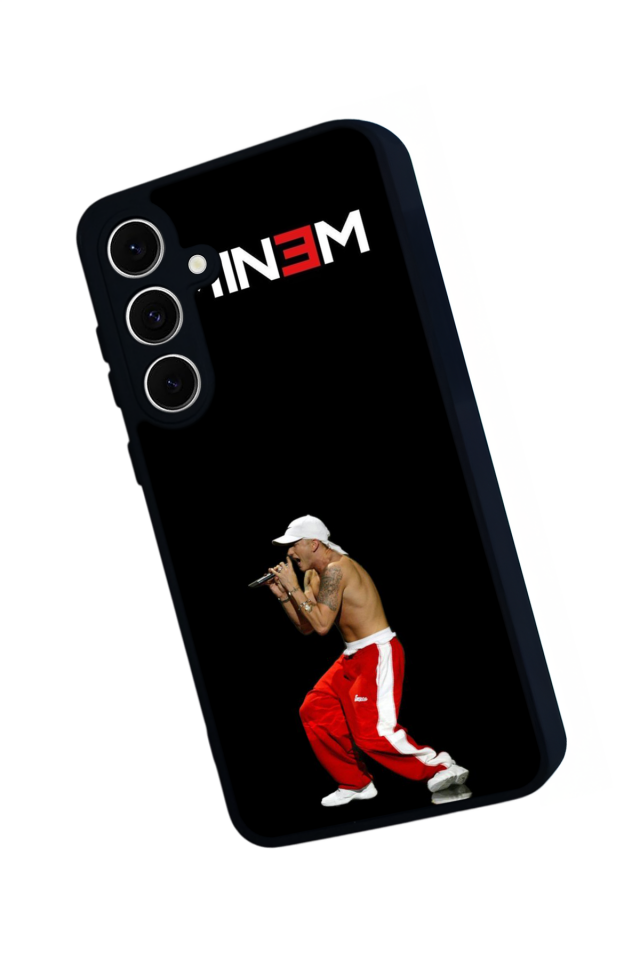 Samsung Galaxy S24 FE Uyumlu Eminem Tasarımlı Glossy Premium Kılıf