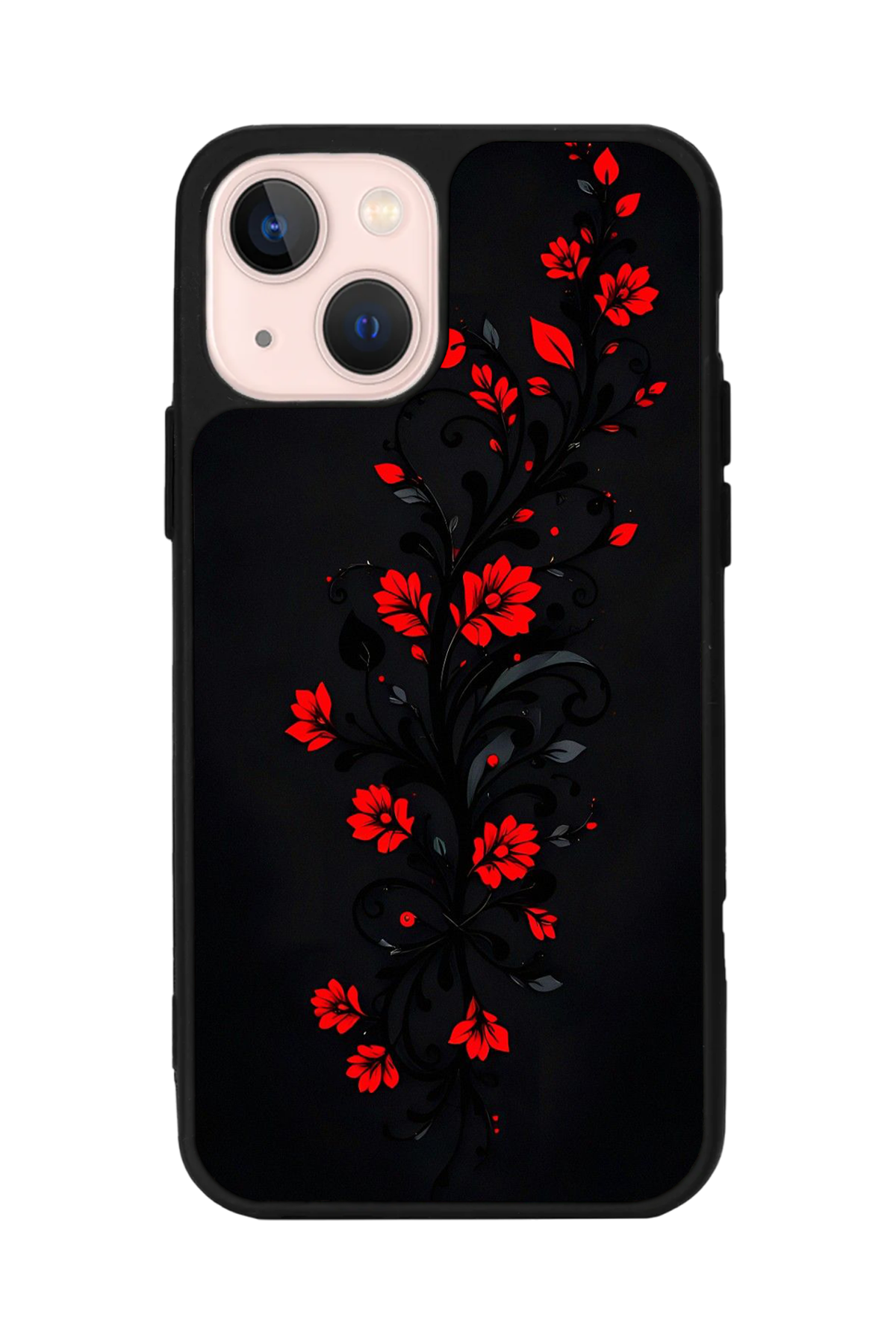 iPhone 15 Uyumlu Floral Tasarımlı Glossy Premium Kılıf