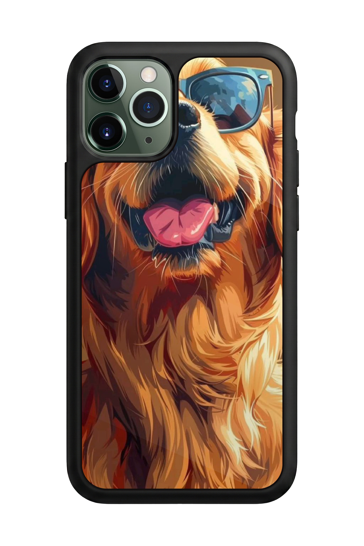 iPhone 11 Pro Uyumlu Golden Kopek Tasarımlı Glossy Premium Kılıf