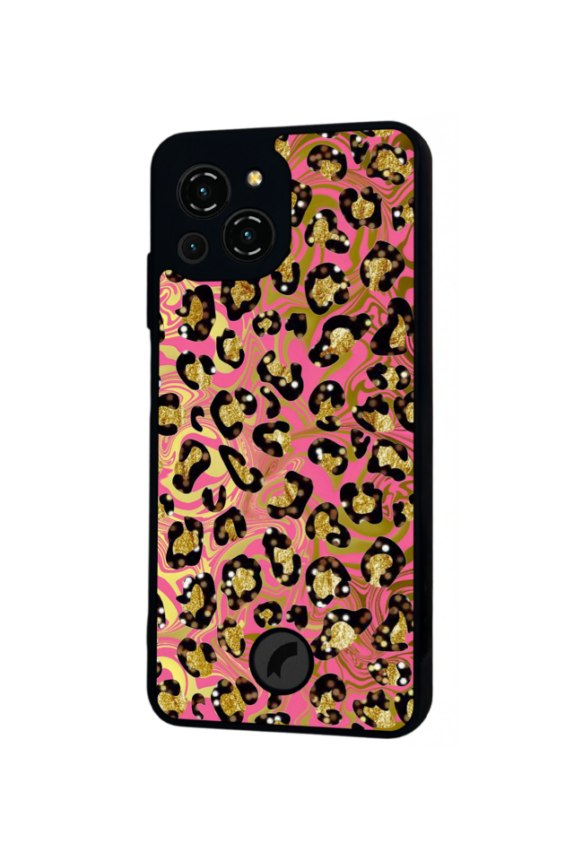 Reeder S23 Pro Max Uyumlu Hologram Leopar Tasarımlı Glossy Premium Kılıf