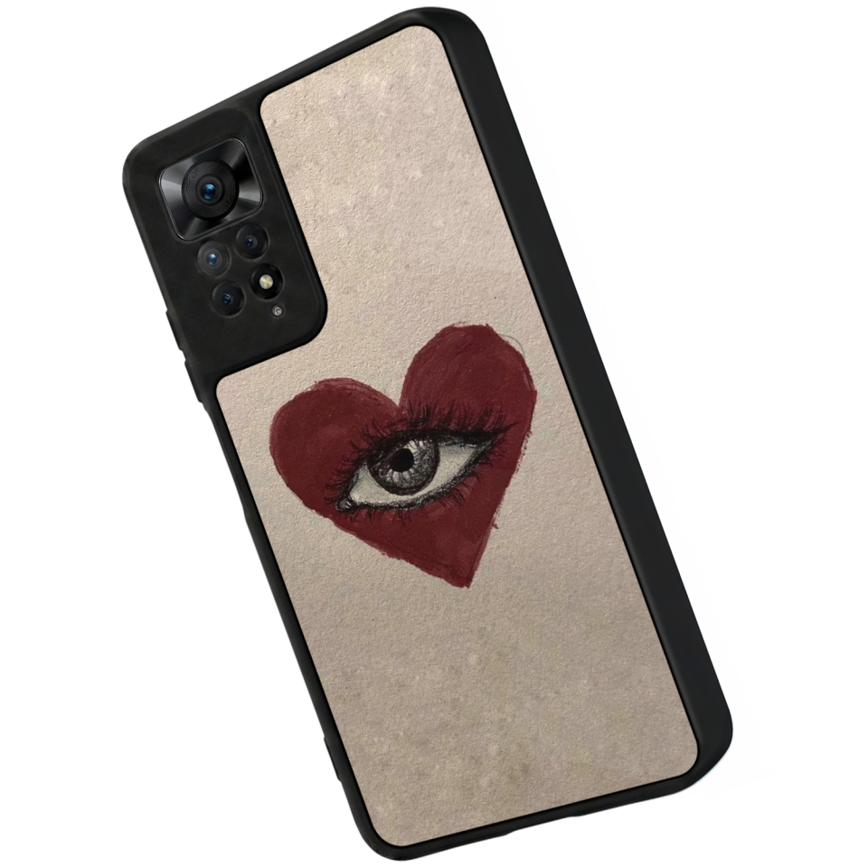 Xiaomi Redmi Note 12 Pro Uyumlu Kalp Love Tasarımlı Glossy Premium Kılıf