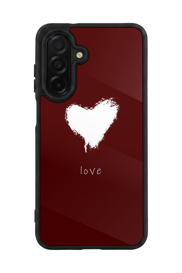 Samsung Galaxy A26 Uyumlu Kalp Love Tasarımlı Glossy Premium Kılıf