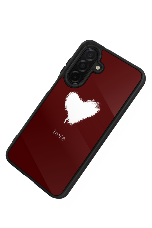 Samsung Galaxy A26 Uyumlu Kalp Love Tasarımlı Glossy Premium Kılıf