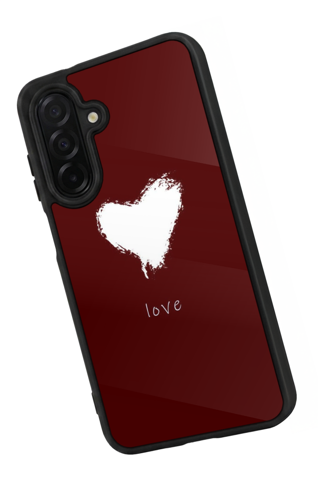Samsung Galaxy A26 Uyumlu Kalp Love Tasarımlı Glossy Premium Kılıf