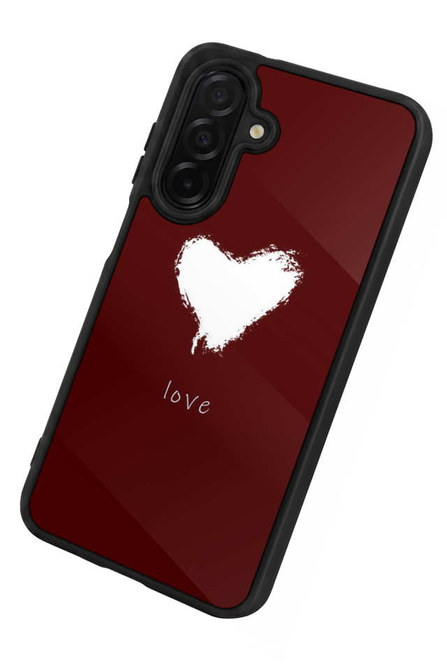 Samsung Galaxy A26 Uyumlu Kalp Love Tasarımlı Glossy Premium Kılıf
