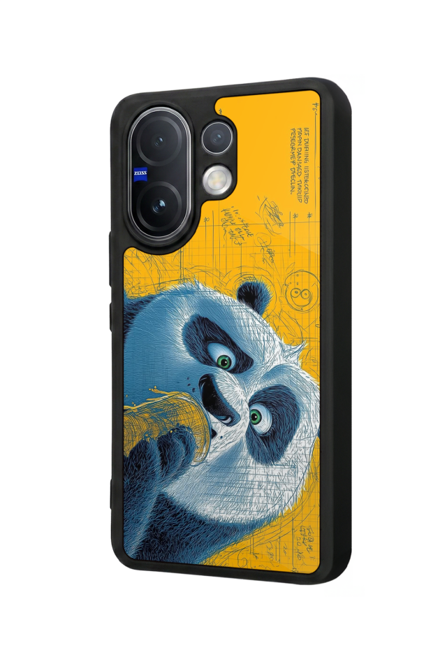 Vivo V60 Uyumlu Kung Fu Panda Tasarımlı Glossy Premium Kılıf