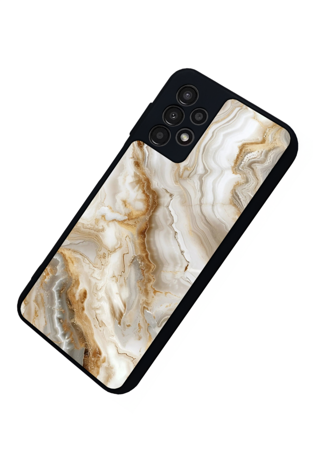 Samsung Galaxy A13 Uyumlu Mermer Marble Tasarımlı Glossy Premium Kılıf