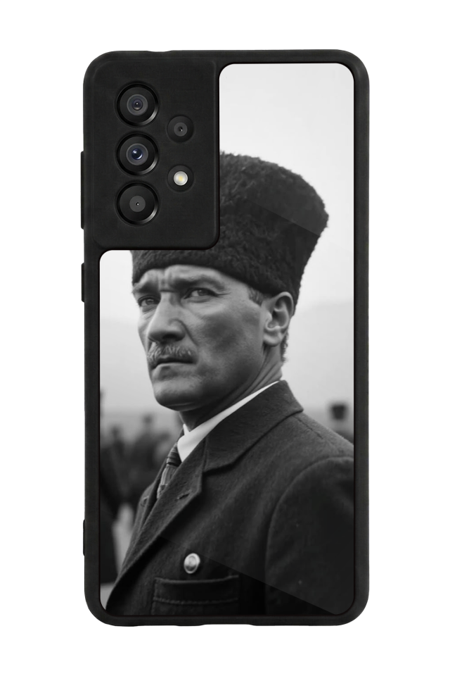 Samsung Galaxy A73 Uyumlu Mustafa Kemal Ataturk Tasarımlı Glossy Premium Kılıf