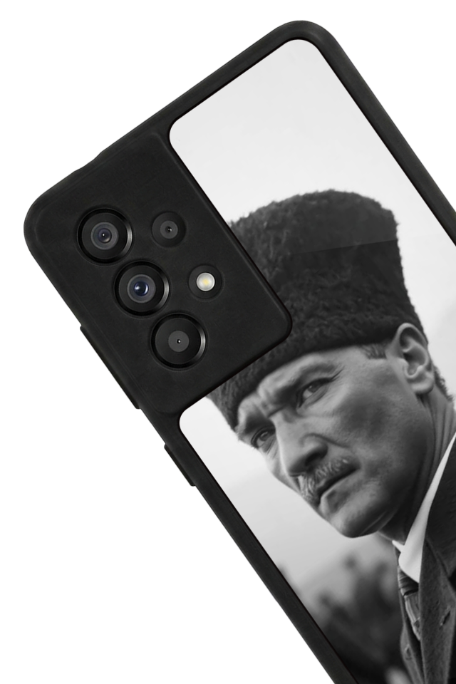 Samsung Galaxy A73 Uyumlu Mustafa Kemal Ataturk Tasarımlı Glossy Premium Kılıf