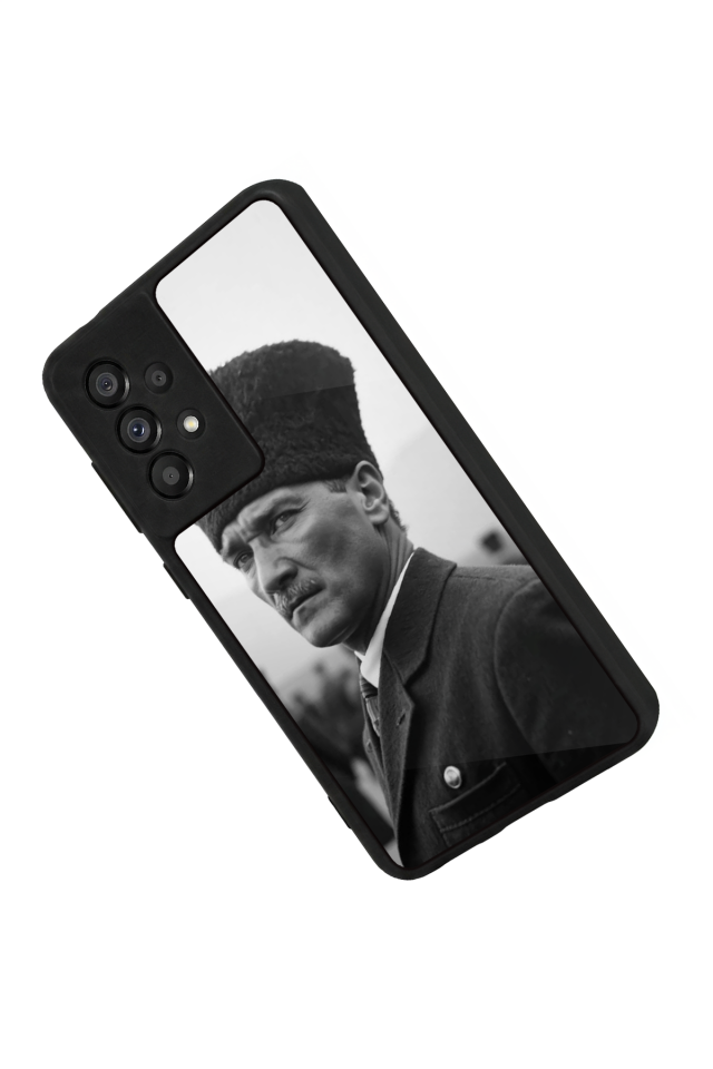 Samsung Galaxy A73 Uyumlu Mustafa Kemal Ataturk Tasarımlı Glossy Premium Kılıf