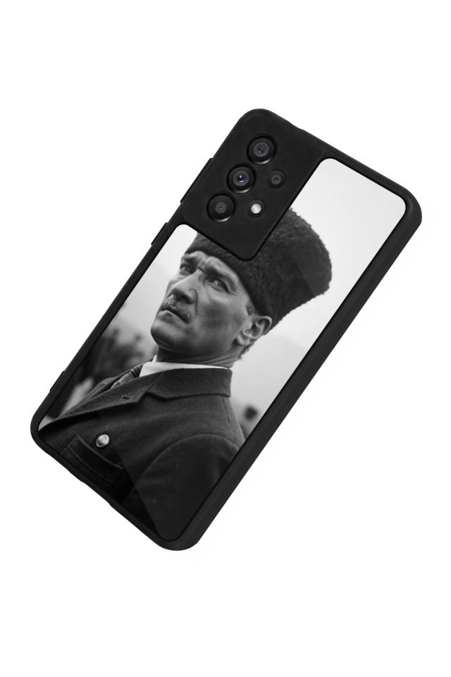 Samsung Galaxy A73 Uyumlu Mustafa Kemal Ataturk Tasarımlı Glossy Premium Kılıf