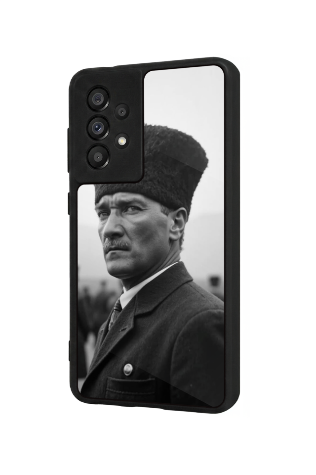 Samsung Galaxy A73 Uyumlu Mustafa Kemal Ataturk Tasarımlı Glossy Premium Kılıf