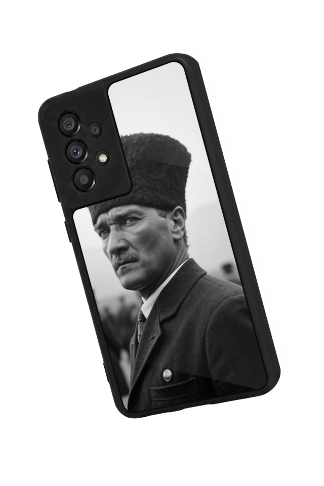 Samsung Galaxy A73 Uyumlu Mustafa Kemal Ataturk Tasarımlı Glossy Premium Kılıf
