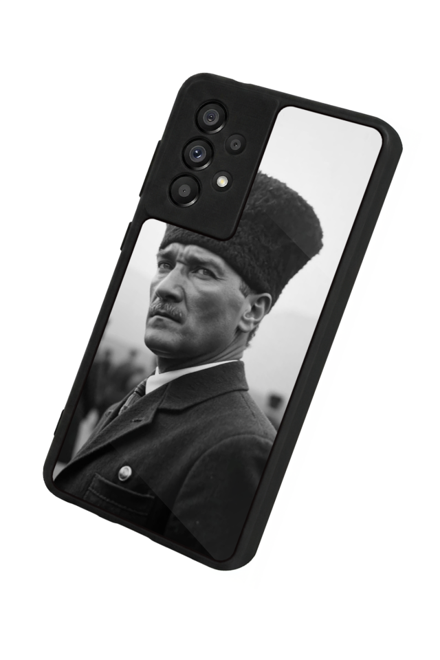 Samsung Galaxy A73 Uyumlu Mustafa Kemal Ataturk Tasarımlı Glossy Premium Kılıf