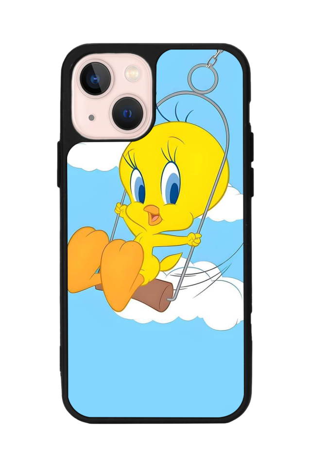 iPhone 13/14 Uyumlu Tweety Tasarımlı Glossy Premium Kılıf