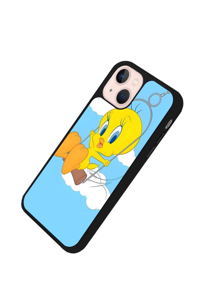 iPhone 13/14 Uyumlu Tweety Tasarımlı Glossy Premium Kılıf